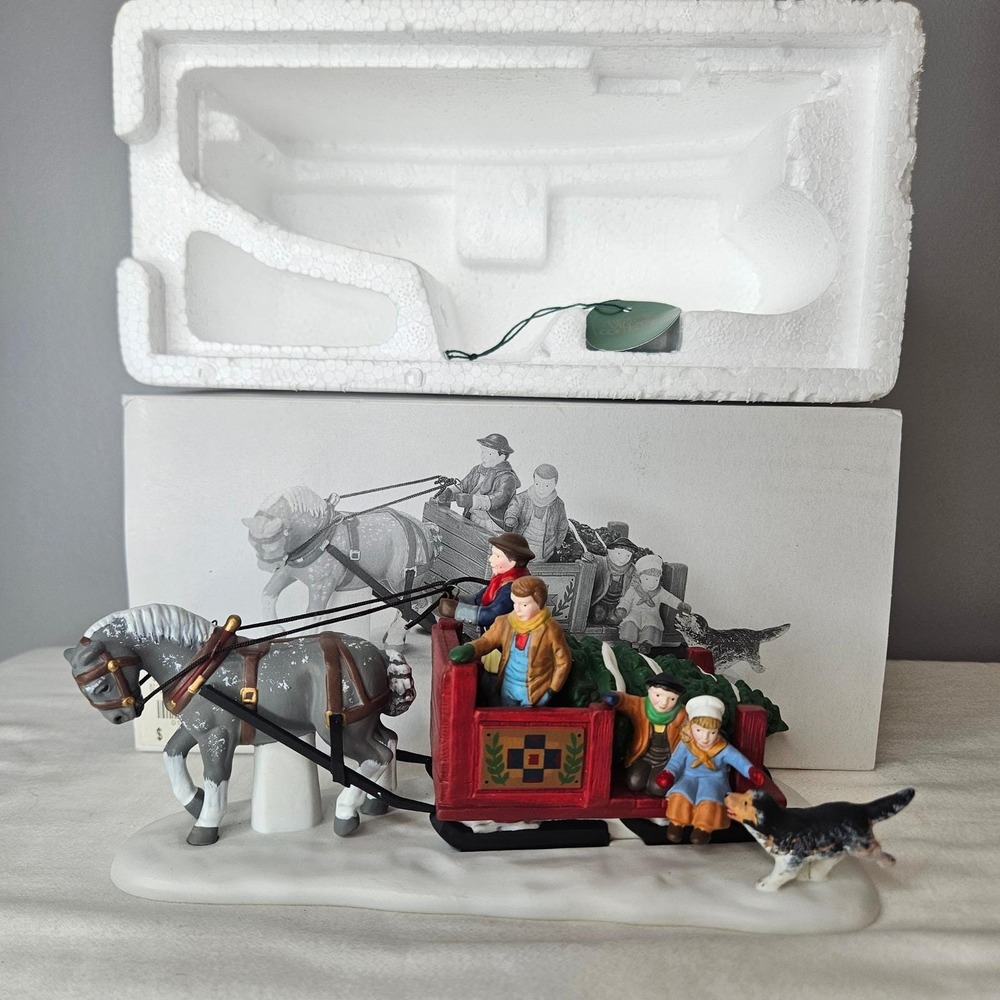 Dept 56 Heritage Village Over the River and Through the Woods Sleigh 56.58220